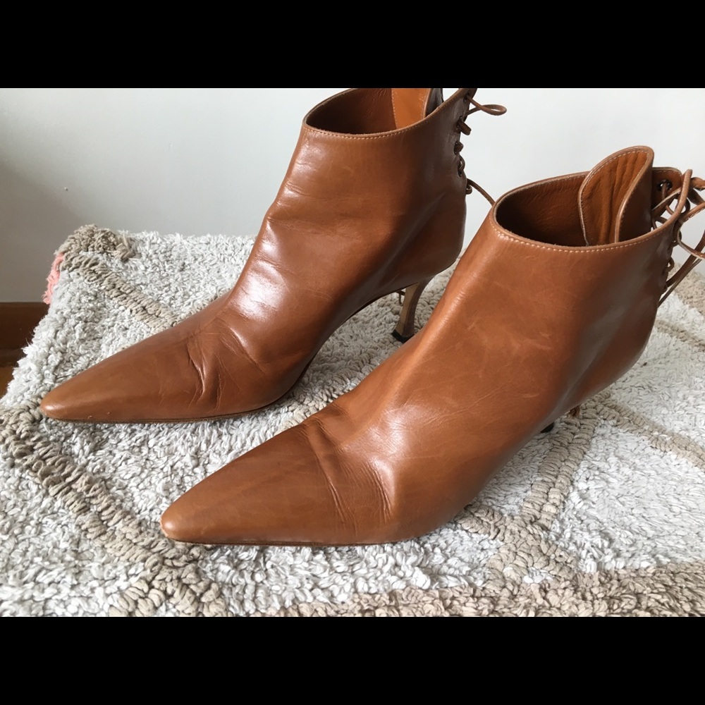 Manolo Blahnick Ankle Boots Size 36